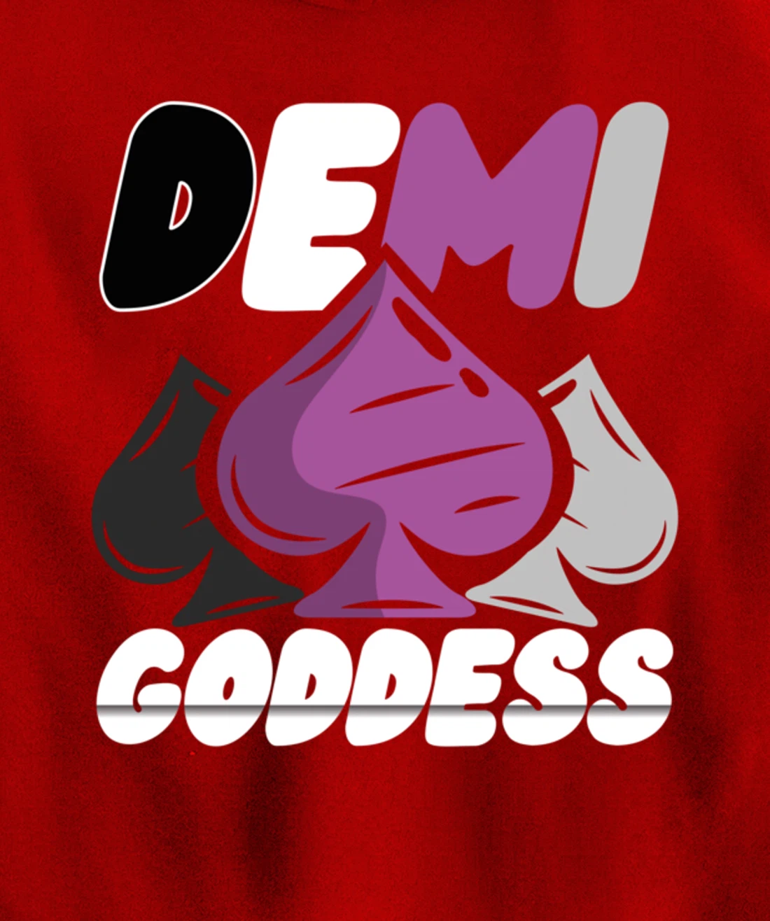 Demi Goddess Proud Demisexual Woman Demisexuality Pride Pullover Hoodie