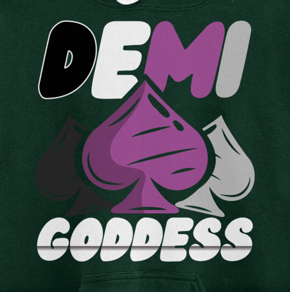 Demi Goddess Proud Demisexual Woman Demisexuality Pride Pullover Hoodie