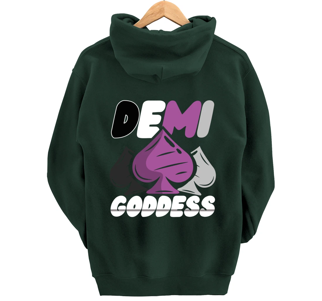 Demi Goddess Proud Demisexual Woman Demisexuality Pride Pullover Hoodie