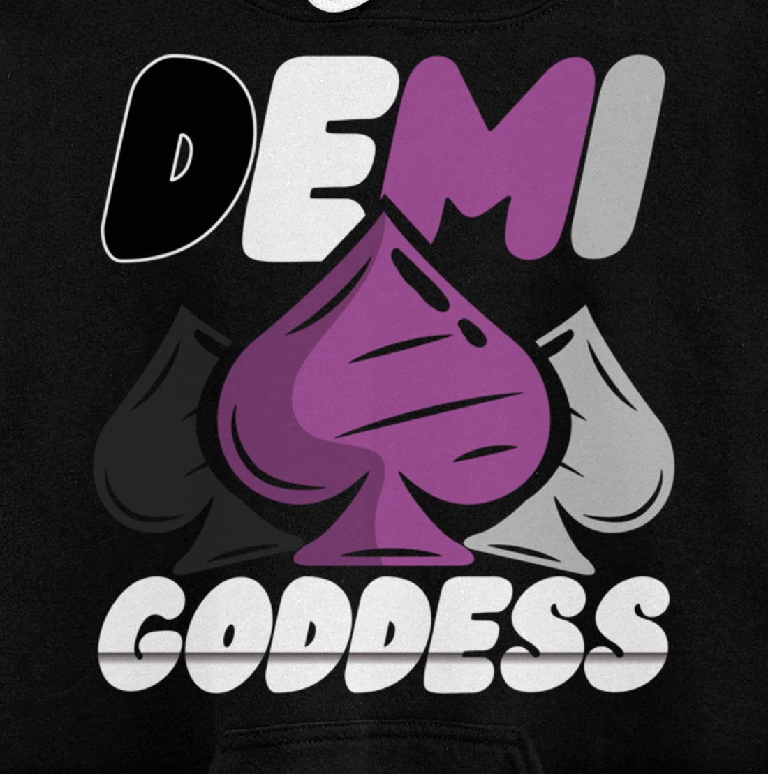 Demi Goddess Proud Demisexual Woman Demisexuality Pride Pullover Hoodie