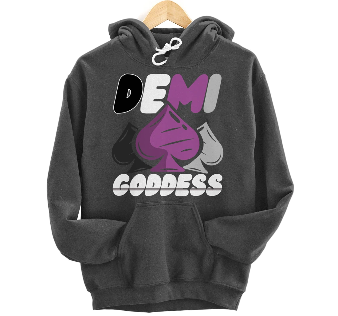 Demi Goddess Proud Demisexual Woman Demisexuality Pride Pullover Hoodie