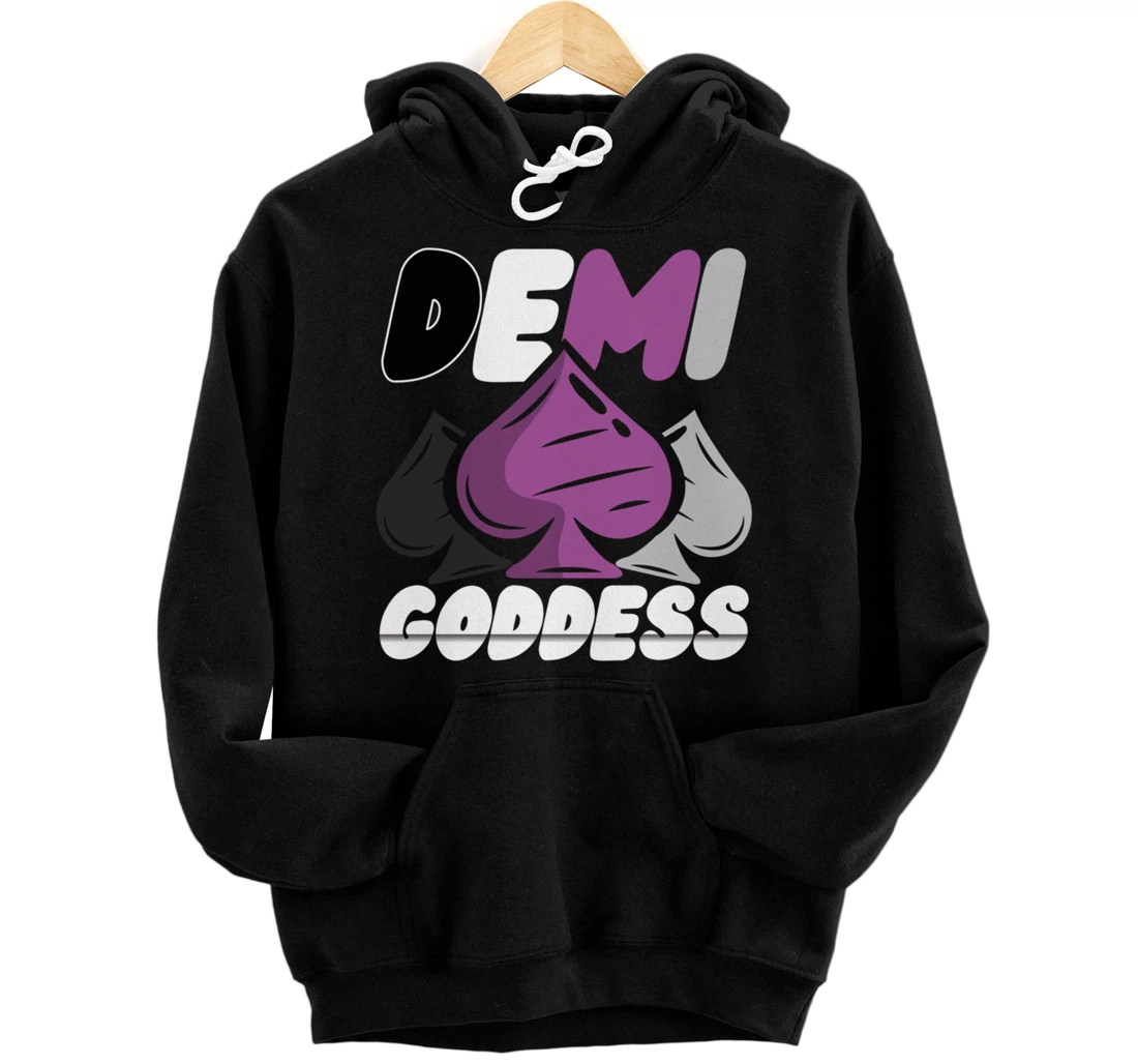 Demi Goddess Proud Demisexual Woman Demisexuality Pride Pullover Hoodie