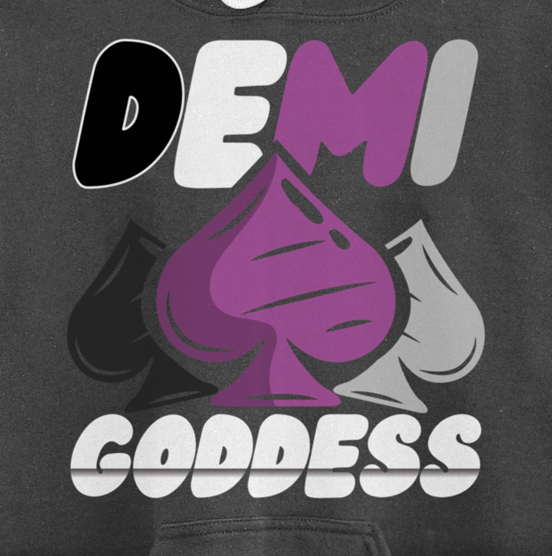 Demi Goddess Proud Demisexual Woman Demisexuality Pride Pullover Hoodie