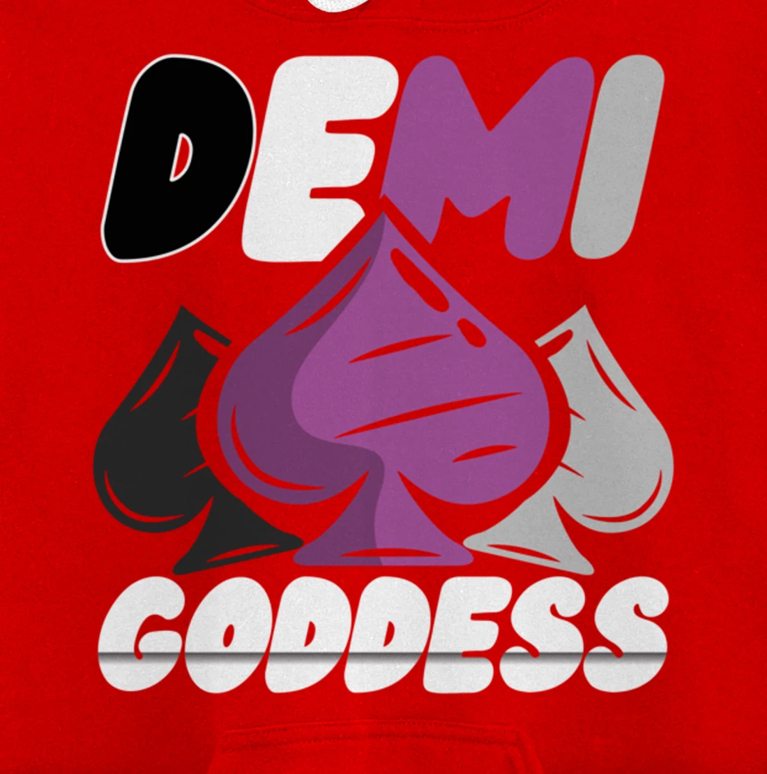 Demi Goddess Proud Demisexual Woman Demisexuality Pride Pullover Hoodie