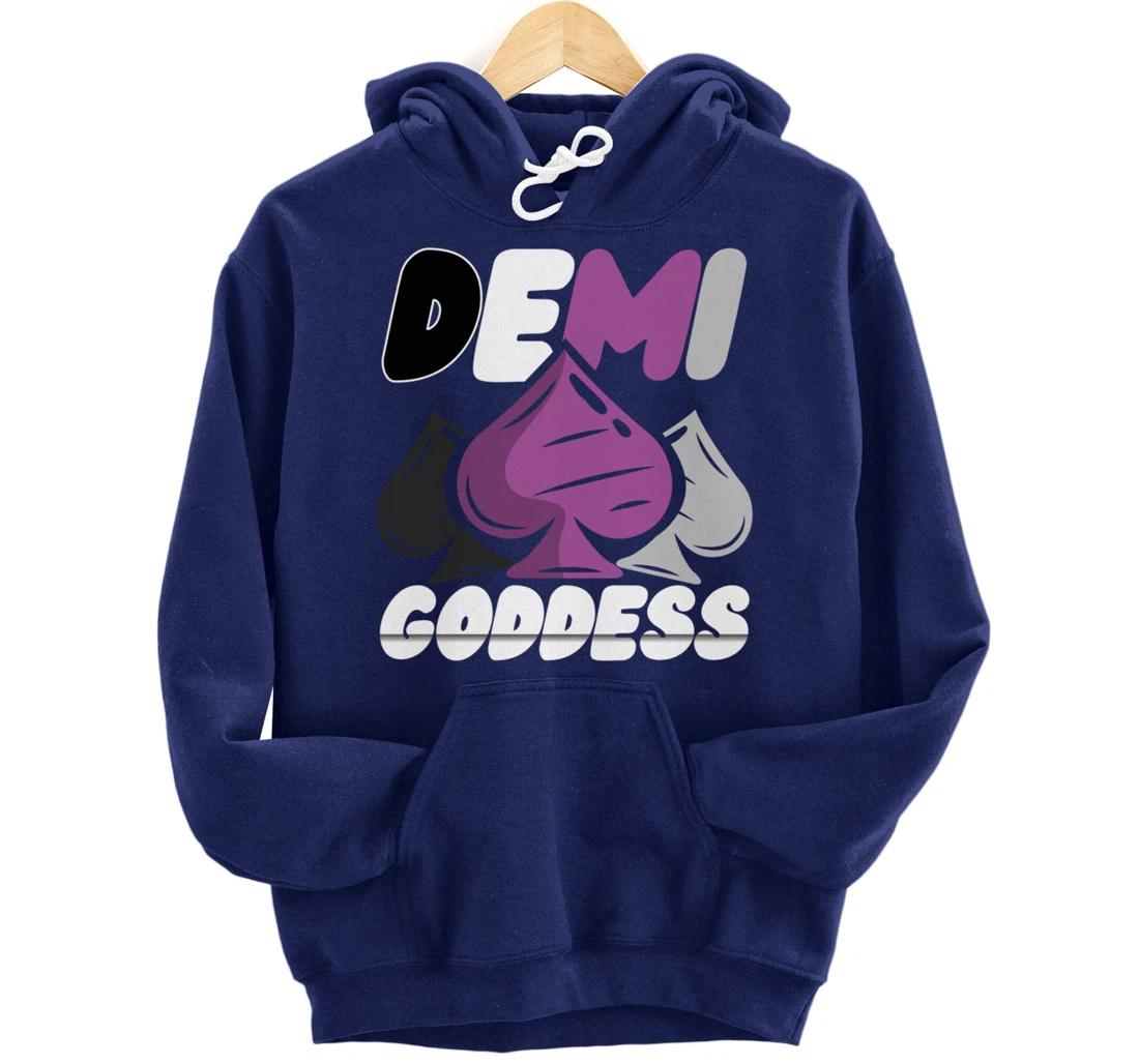 Demi Goddess Proud Demisexual Woman Demisexuality Pride Pullover Hoodie