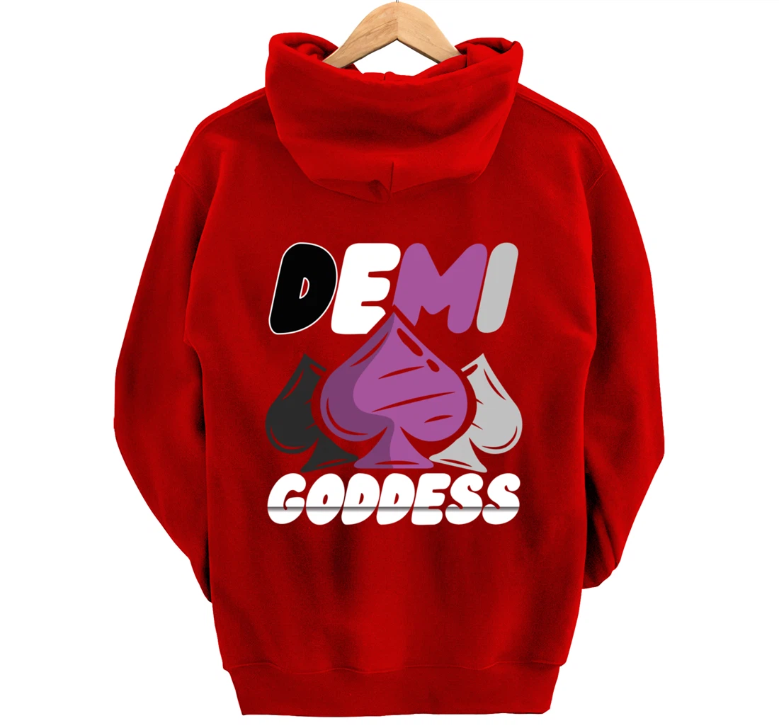 Demi Goddess Proud Demisexual Woman Demisexuality Pride Pullover Hoodie