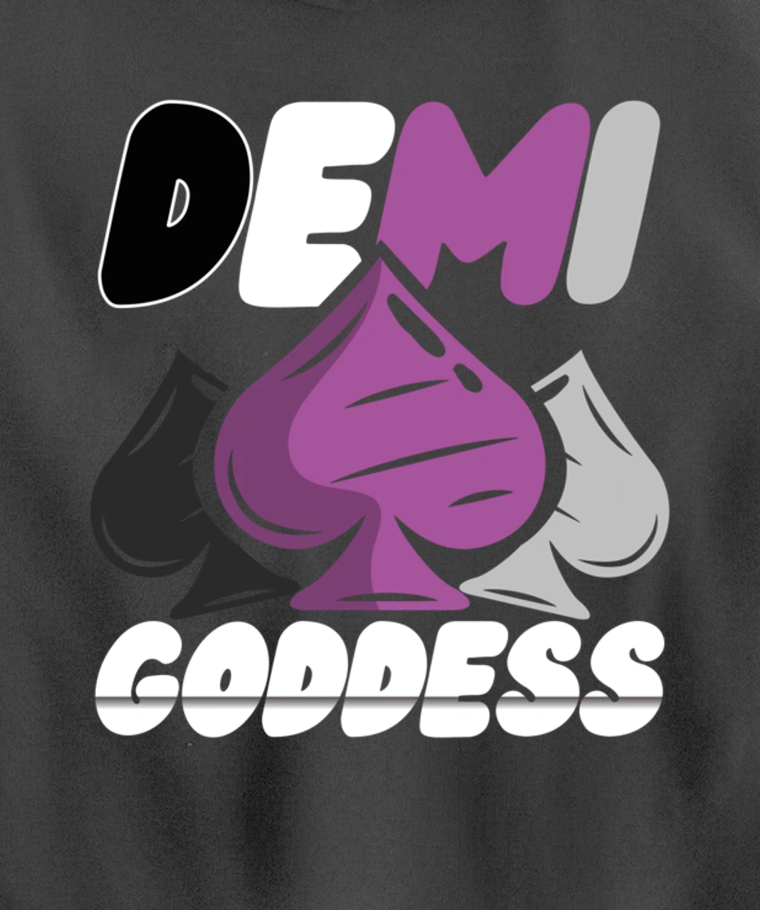 Demi Goddess Proud Demisexual Woman Demisexuality Pride Pullover Hoodie