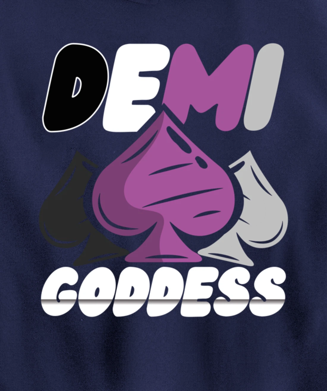 Demi Goddess Proud Demisexual Woman Demisexuality Pride Pullover Hoodie