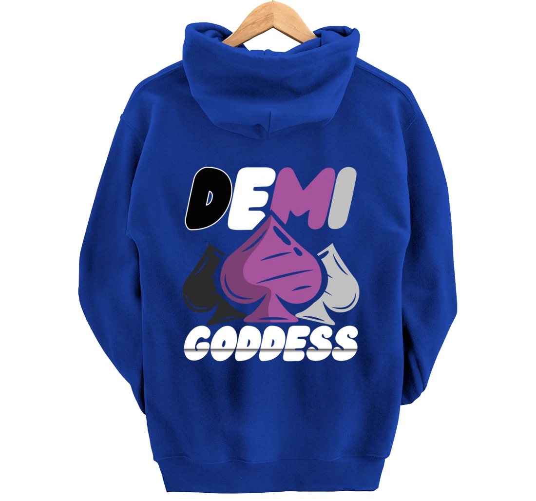 Demi Goddess Proud Demisexual Woman Demisexuality Pride Pullover Hoodie