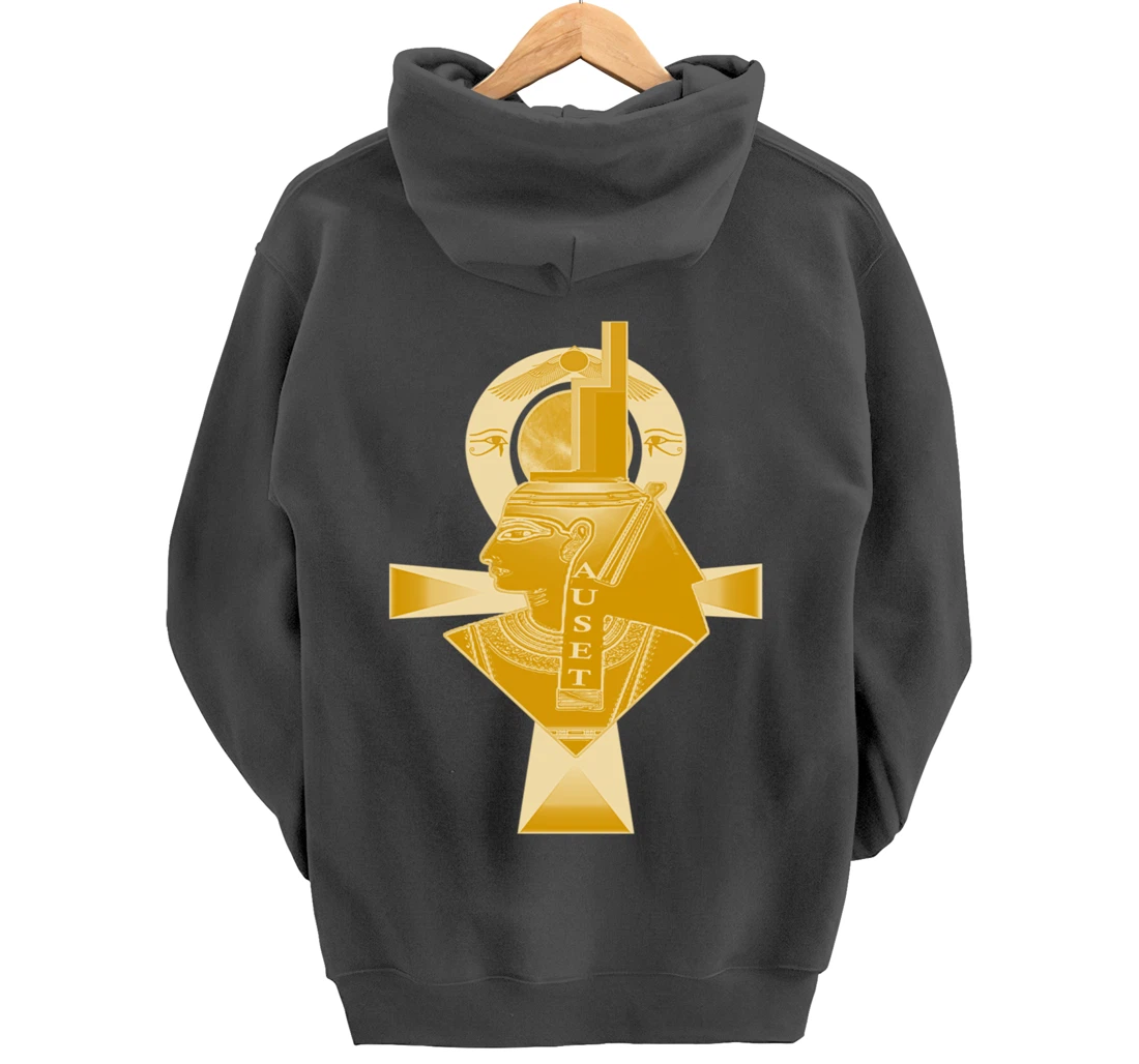 Ancient Egyptian Goddess Isis, Kemetic Neter Auset Pullover Hoodie