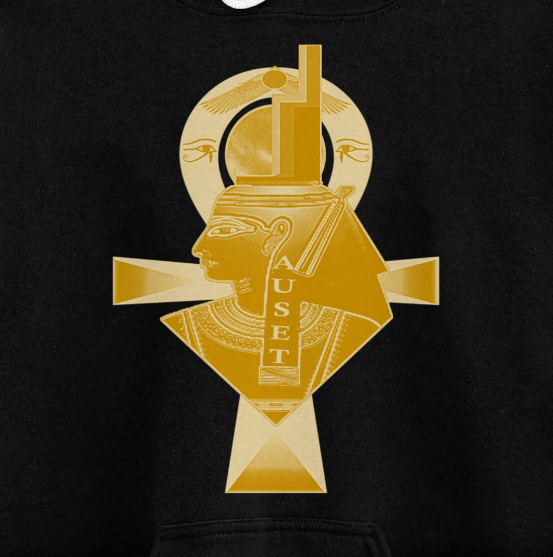 Ancient Egyptian Goddess Isis, Kemetic Neter Auset Pullover Hoodie