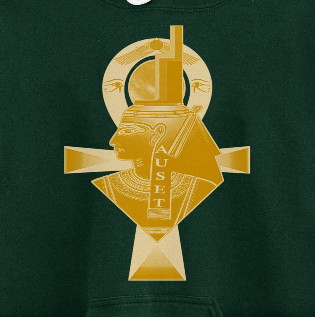 Ancient Egyptian Goddess Isis, Kemetic Neter Auset Pullover Hoodie