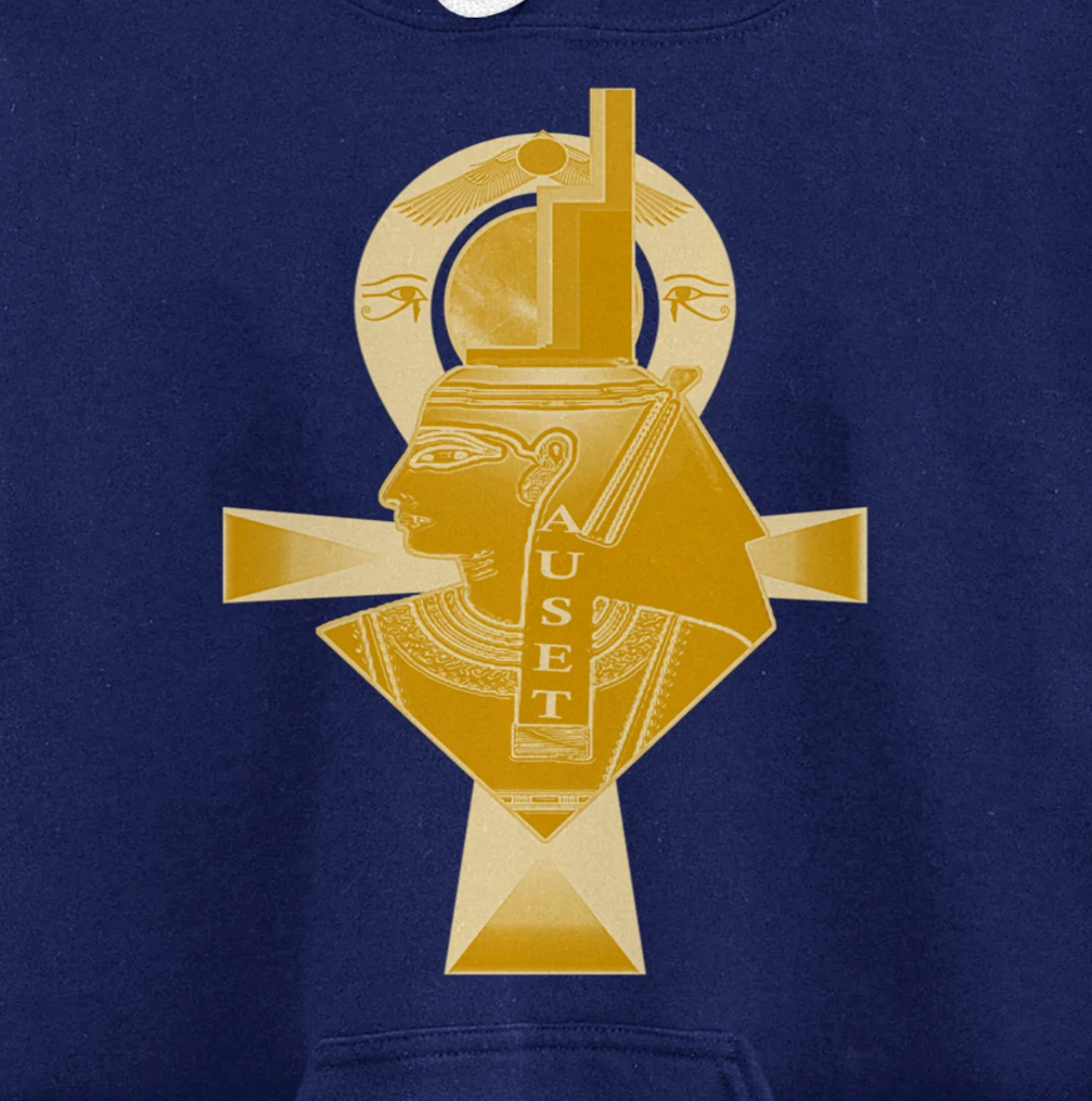 Ancient Egyptian Goddess Isis, Kemetic Neter Auset Pullover Hoodie