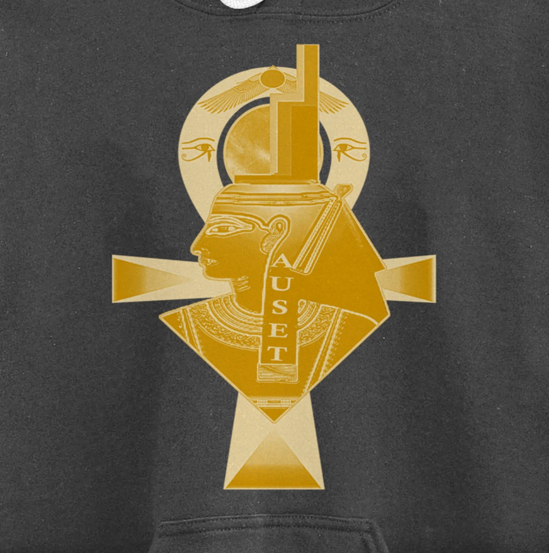 Ancient Egyptian Goddess Isis, Kemetic Neter Auset Pullover Hoodie