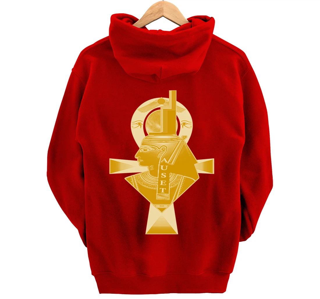 Ancient Egyptian Goddess Isis, Kemetic Neter Auset Pullover Hoodie