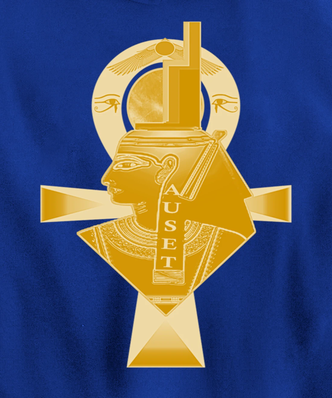 Ancient Egyptian Goddess Isis, Kemetic Neter Auset Pullover Hoodie