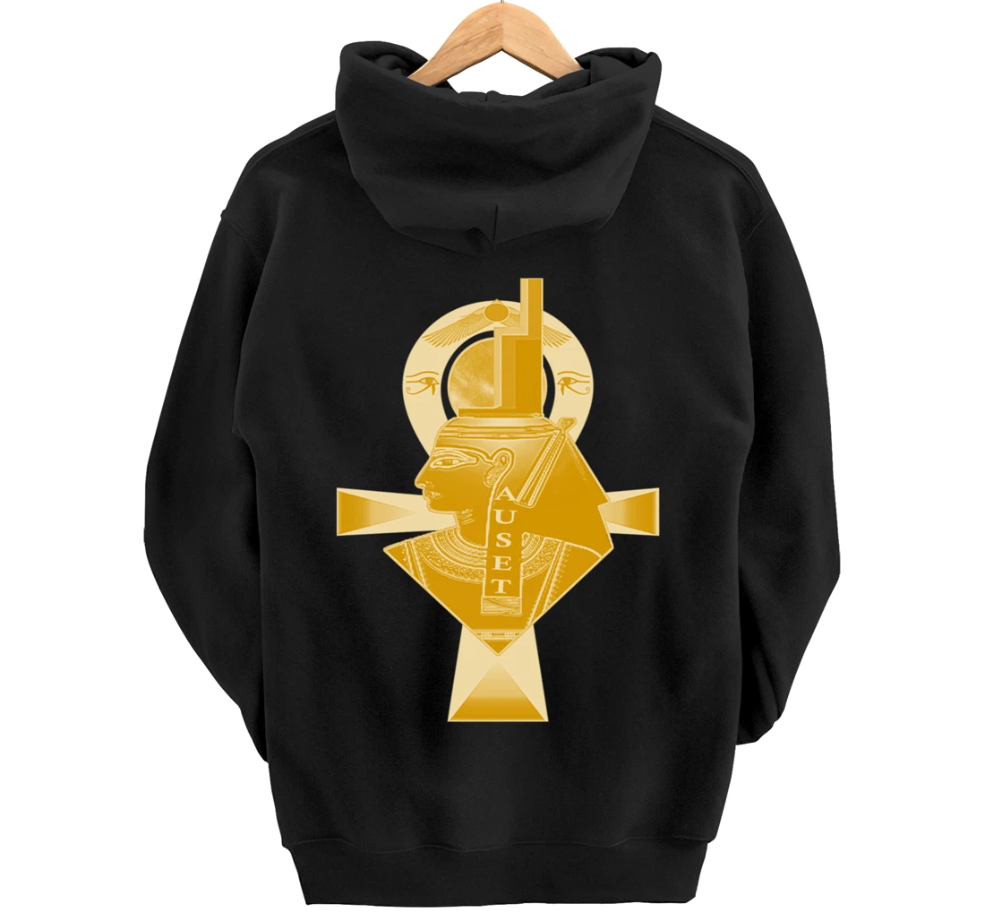 Ancient Egyptian Goddess Isis, Kemetic Neter Auset Pullover Hoodie