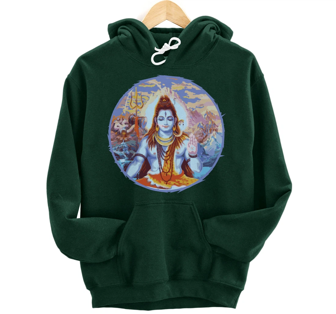 Hindu God Shiva The Destroyer Hinduism Fans Pullover Hoodie