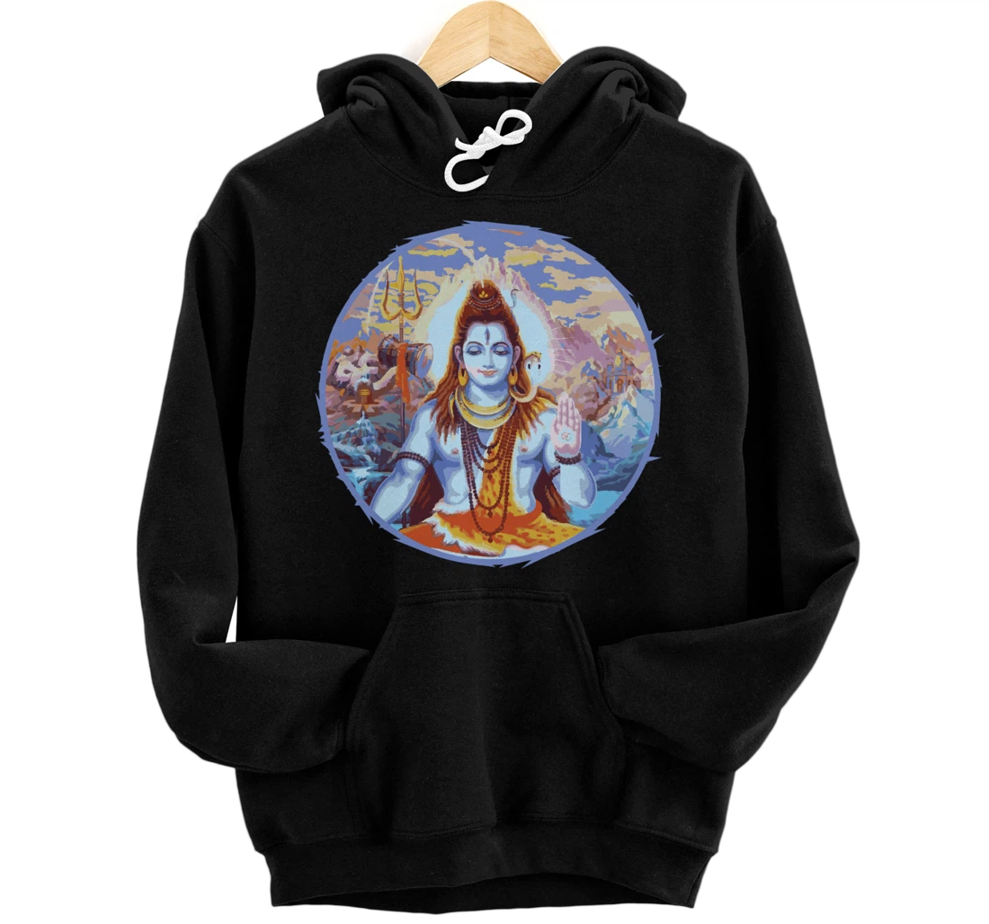 Hindu God Shiva The Destroyer Hinduism Fans Pullover Hoodie