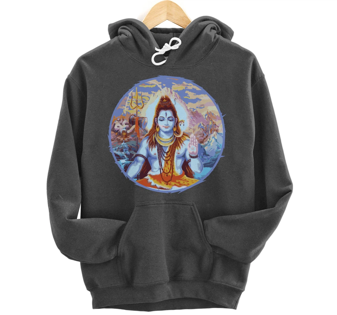 Hindu God Shiva The Destroyer Hinduism Fans Pullover Hoodie