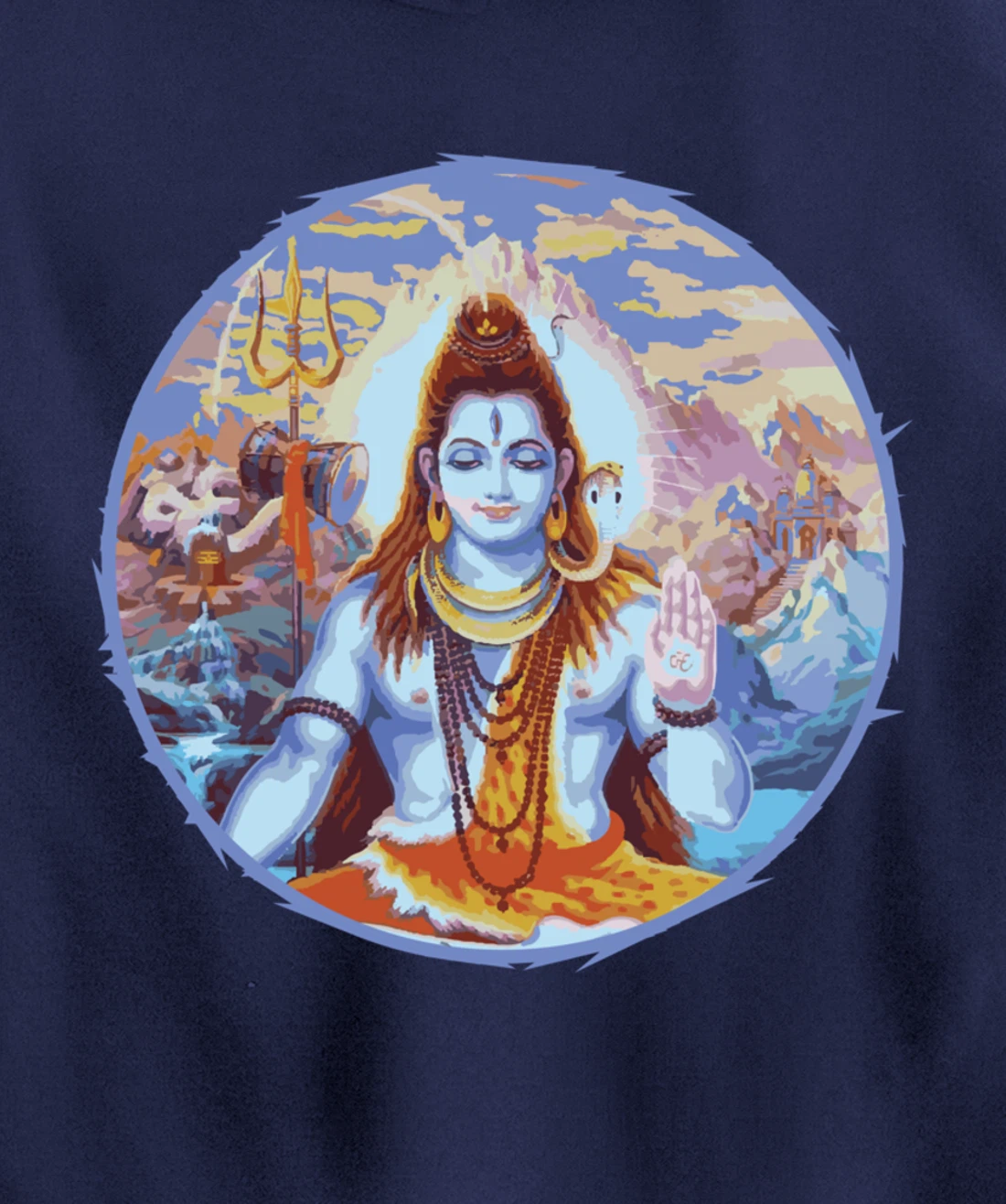 Hindu God Shiva The Destroyer Hinduism Fans Pullover Hoodie