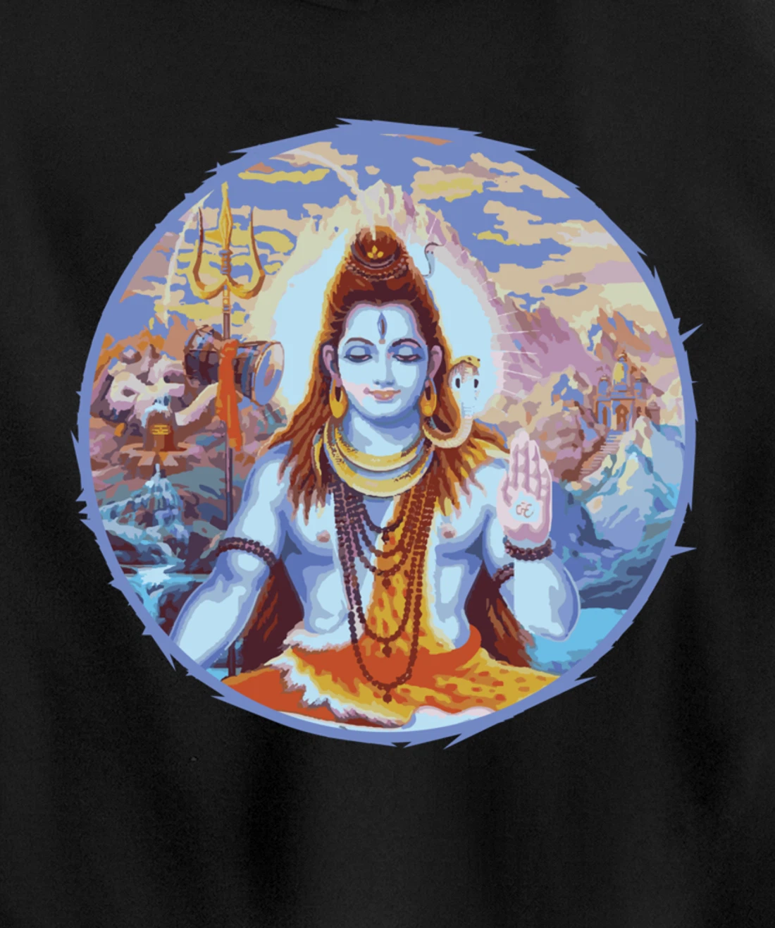 Hindu God Shiva The Destroyer Hinduism Fans Pullover Hoodie