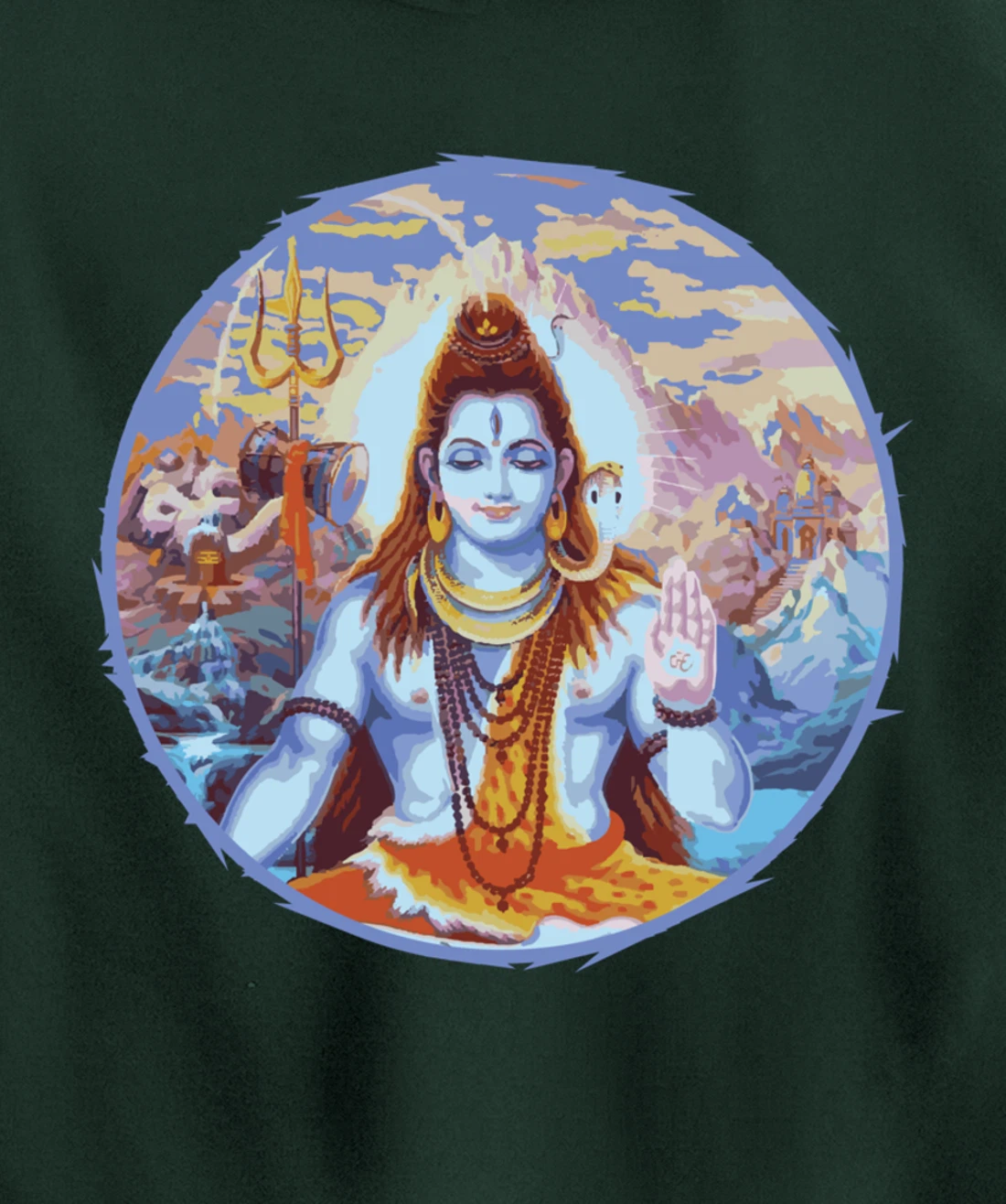 Hindu God Shiva The Destroyer Hinduism Fans Pullover Hoodie