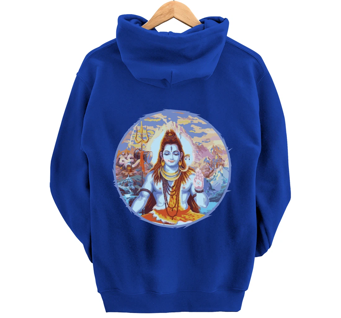 Hindu God Shiva The Destroyer Hinduism Fans Pullover Hoodie