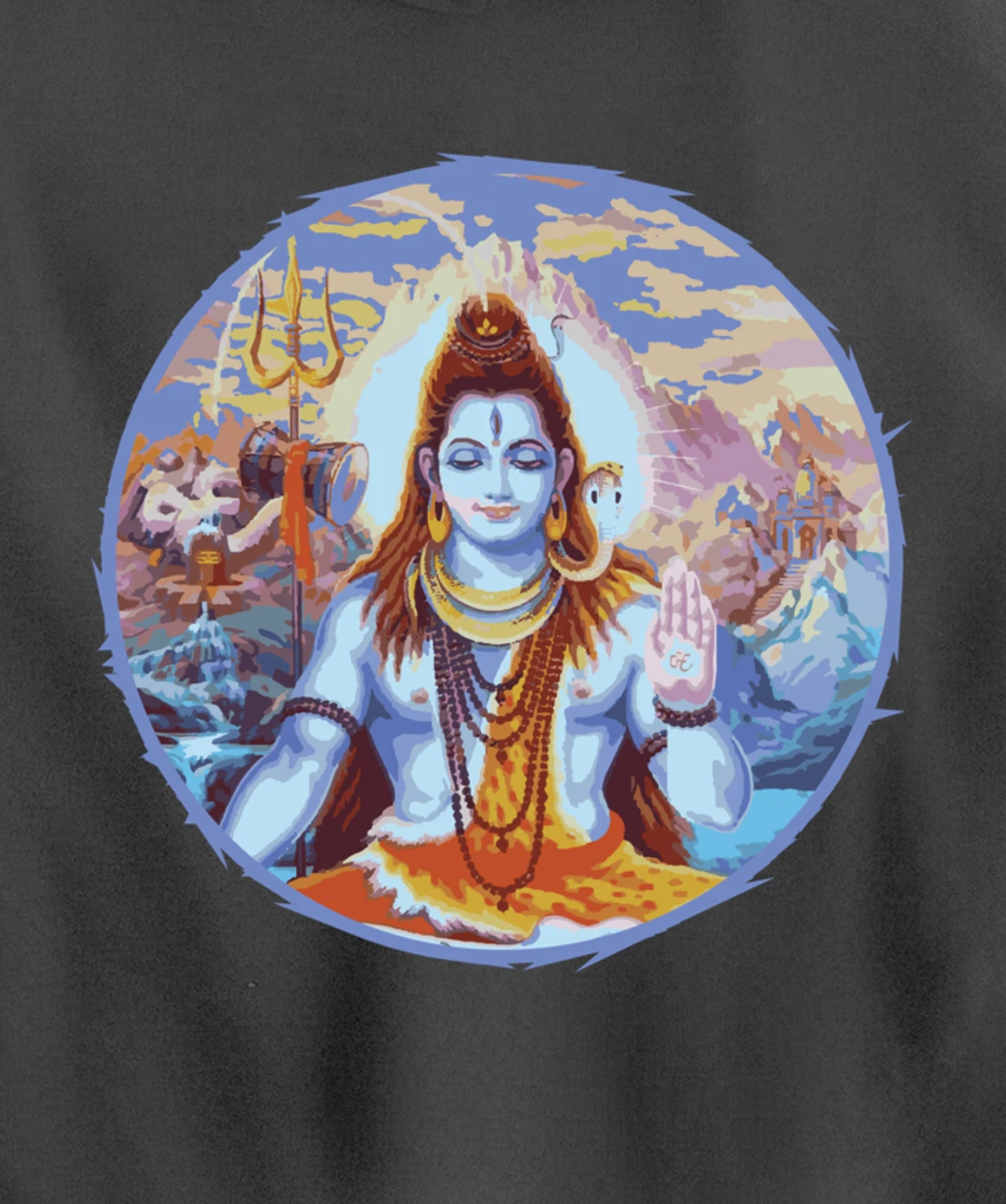 Hindu God Shiva The Destroyer Hinduism Fans Pullover Hoodie