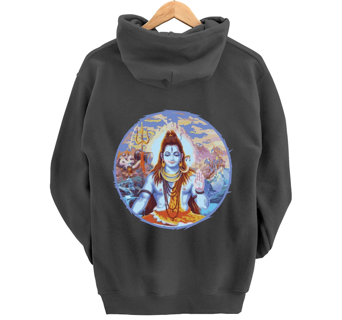 Hindu God Shiva The Destroyer Hinduism Fans Pullover Hoodie