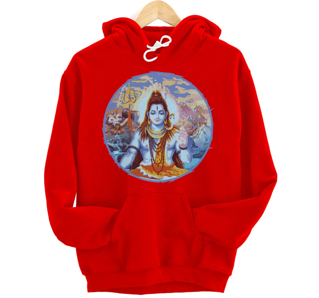 Hindu God Shiva The Destroyer Hinduism Fans Pullover Hoodie