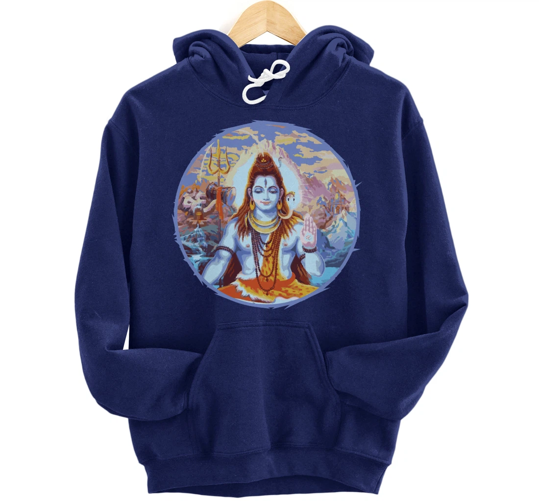 Hindu God Shiva The Destroyer Hinduism Fans Pullover Hoodie