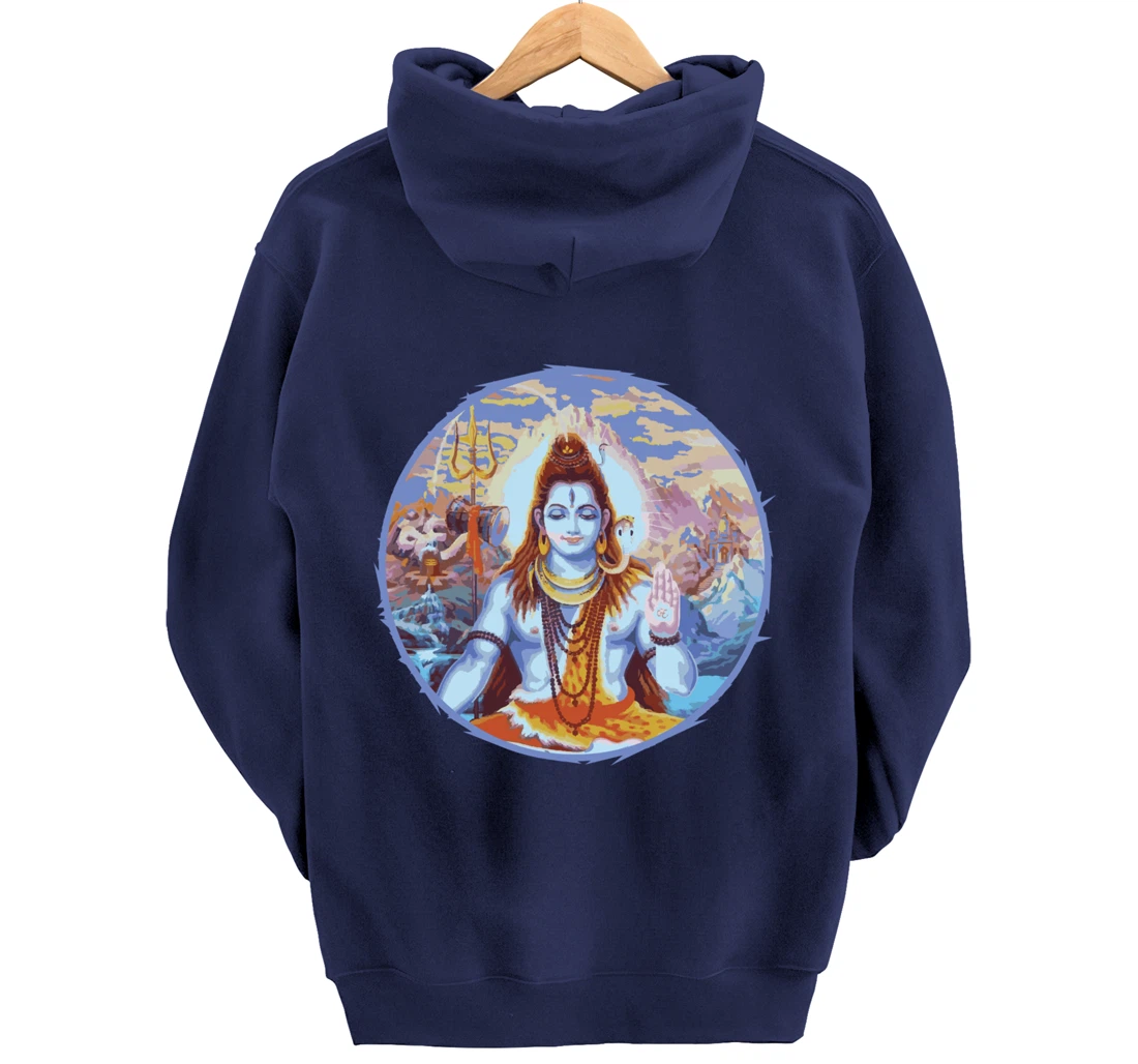 Hindu God Shiva The Destroyer Hinduism Fans Pullover Hoodie