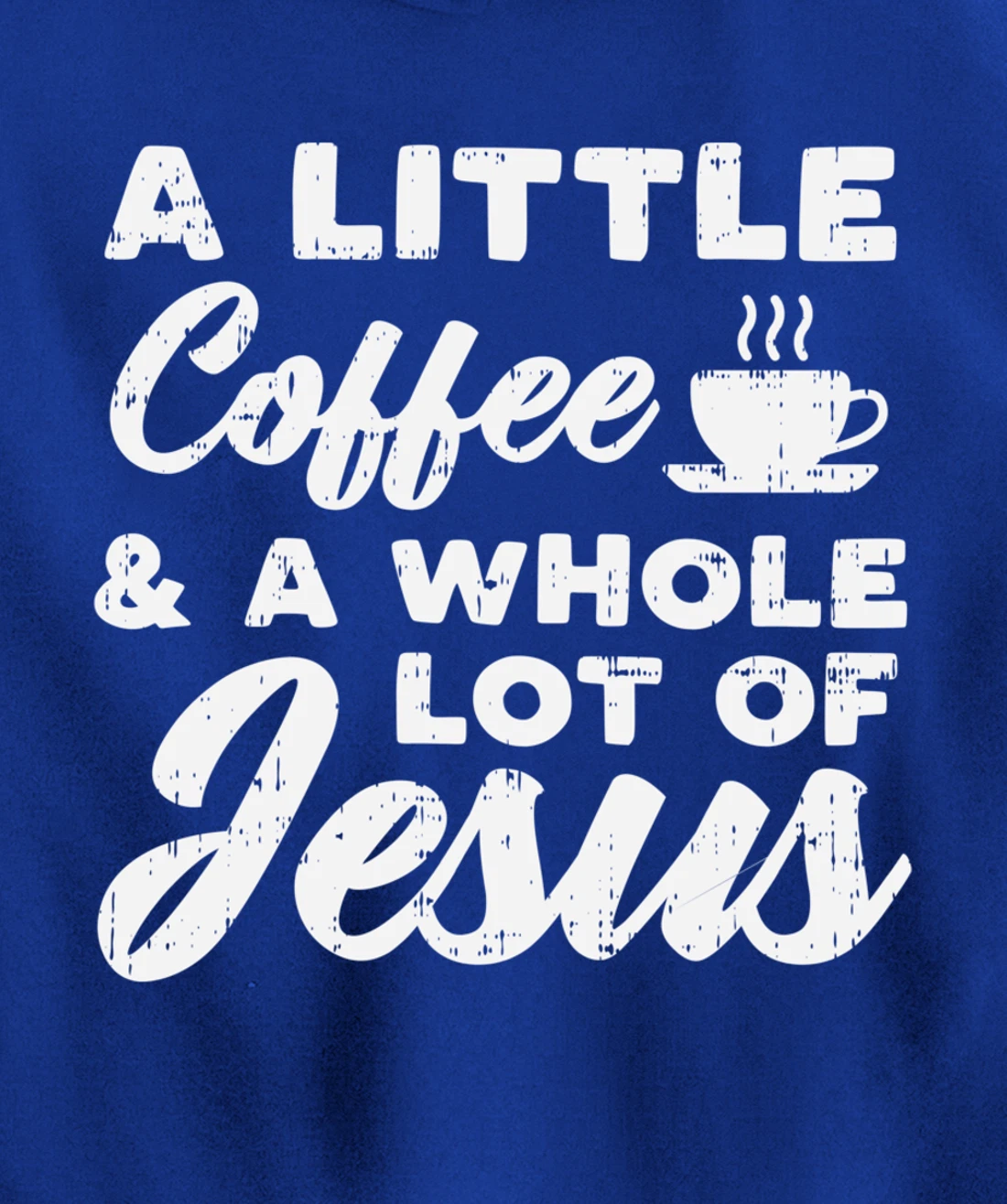 Little Coffee Jesus God Christ Religious Christian Gift Pullover Hoodie