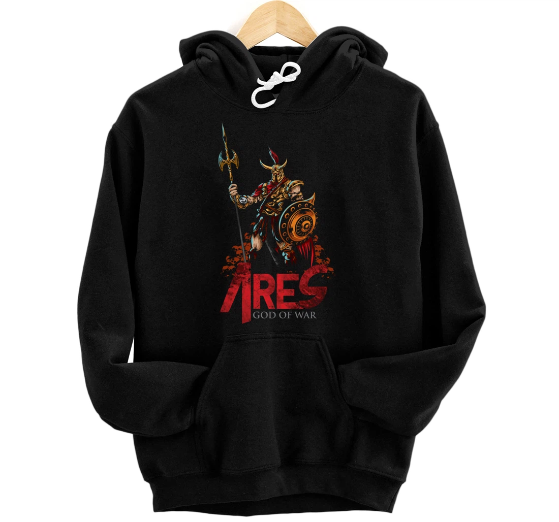 Ares Ancient Greek Mythology Gods of War and Monsters Gift Pullover Hoodie