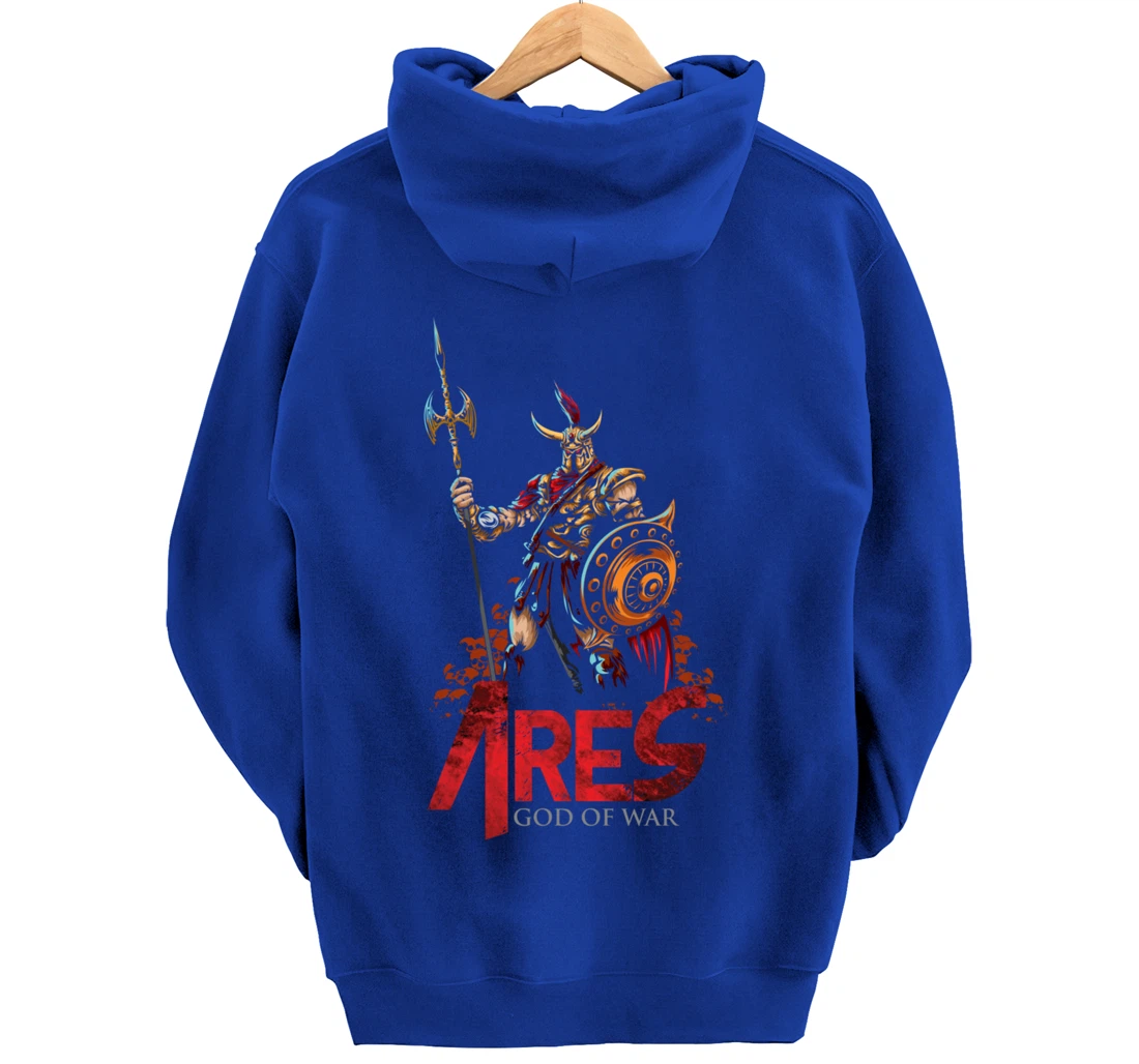 Ares Ancient Greek Mythology Gods of War and Monsters Gift Pullover Hoodie