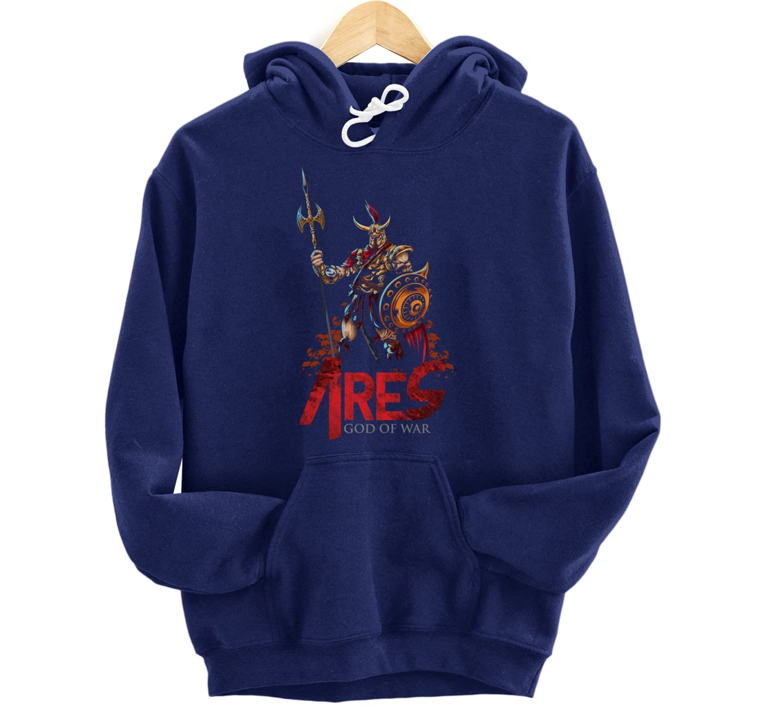 Ares Ancient Greek Mythology Gods of War and Monsters Gift Pullover Hoodie