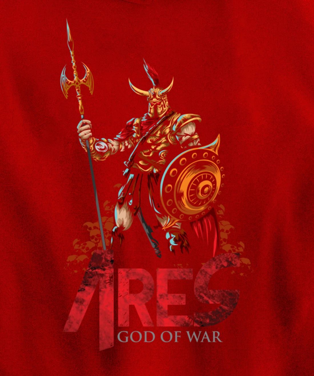 Ares Ancient Greek Mythology Gods of War and Monsters Gift Pullover Hoodie