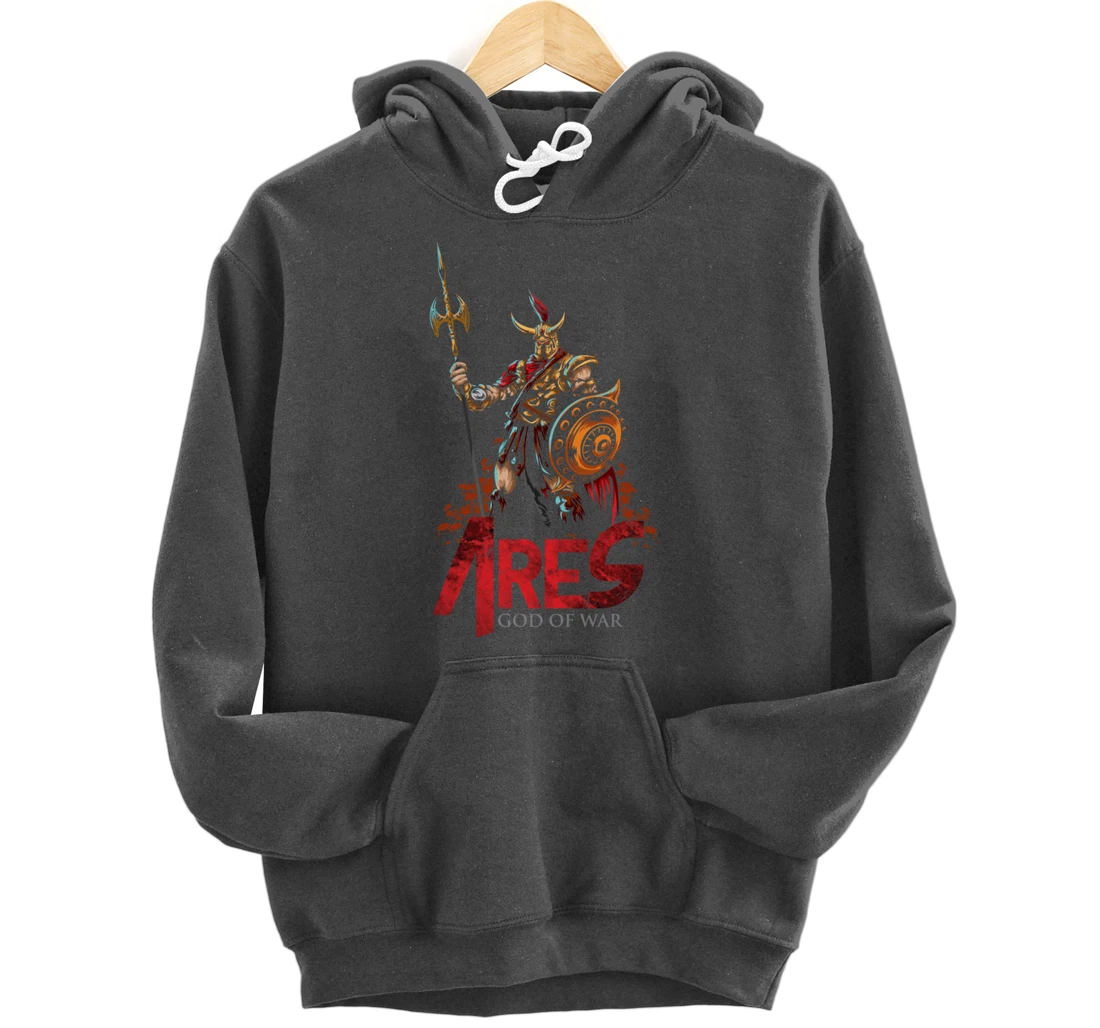 Ares Ancient Greek Mythology Gods of War and Monsters Gift Pullover Hoodie