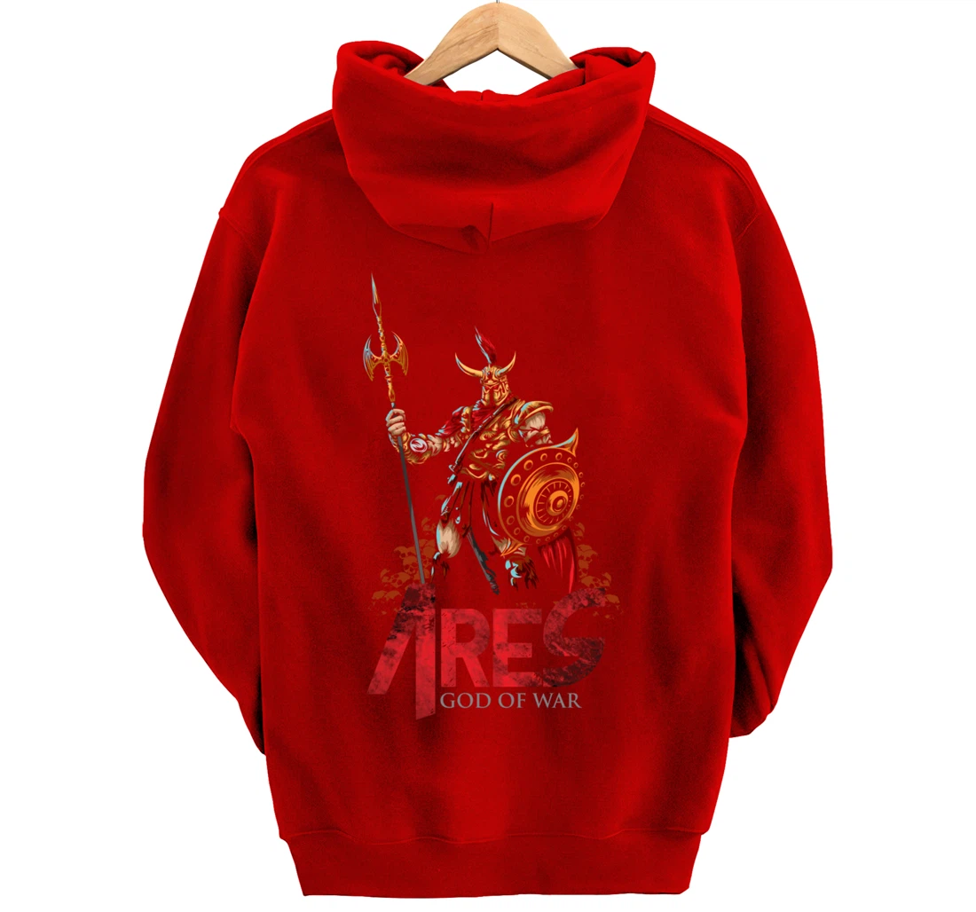 Ares Ancient Greek Mythology Gods of War and Monsters Gift Pullover Hoodie
