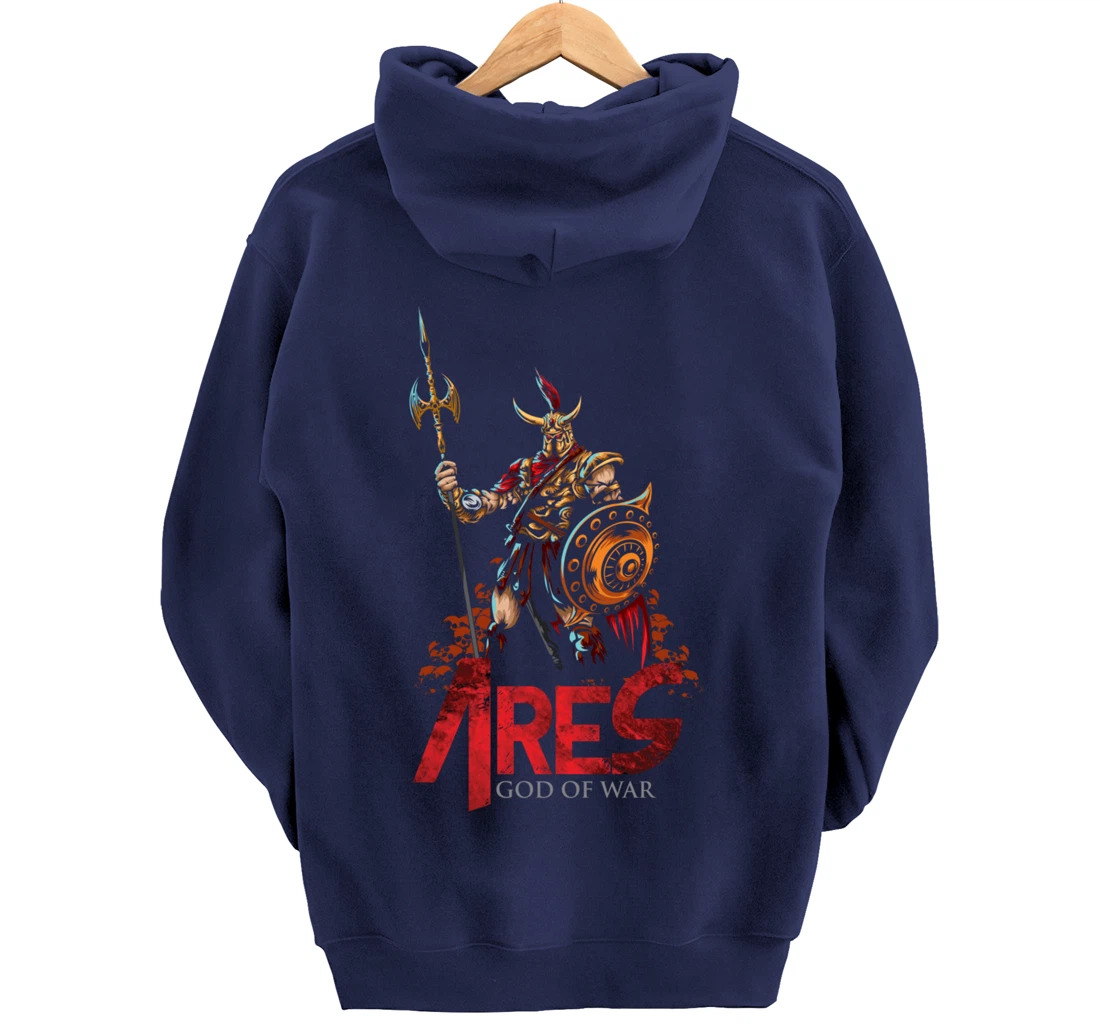 Ares Ancient Greek Mythology Gods of War and Monsters Gift Pullover Hoodie
