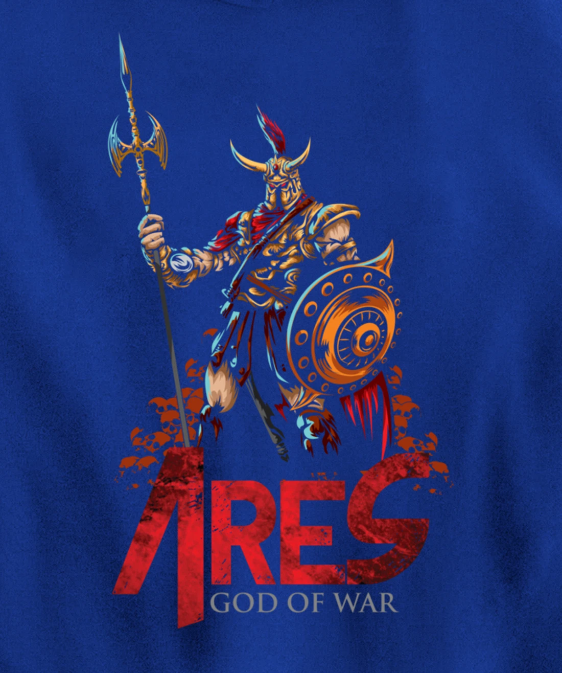 Ares Ancient Greek Mythology Gods of War and Monsters Gift Pullover Hoodie