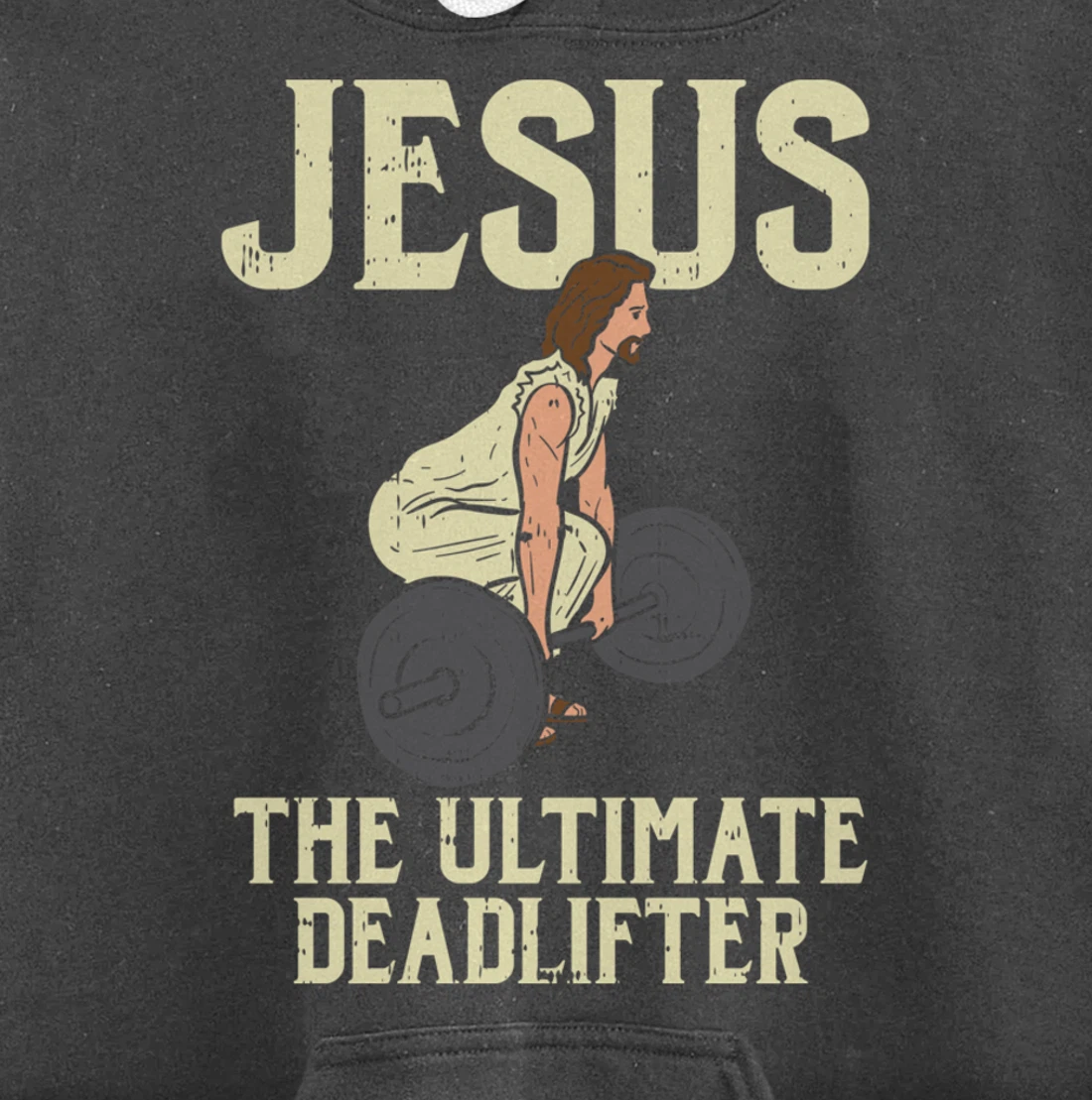 Jesus Deadlift Workout Gym Fitness Funny God Christian Gift Pullover Hoodie