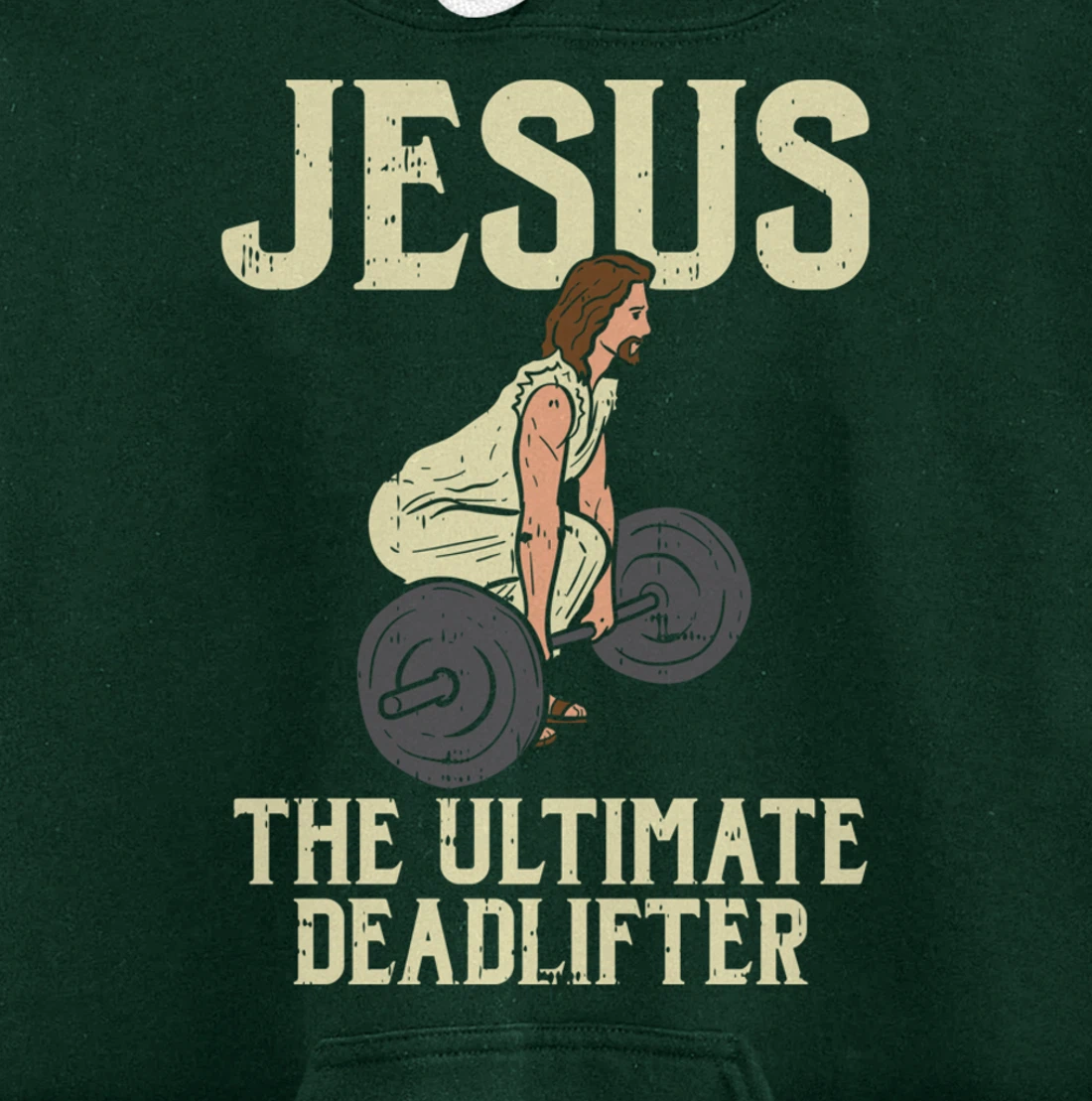 Jesus Deadlift Workout Gym Fitness Funny God Christian Gift Pullover Hoodie