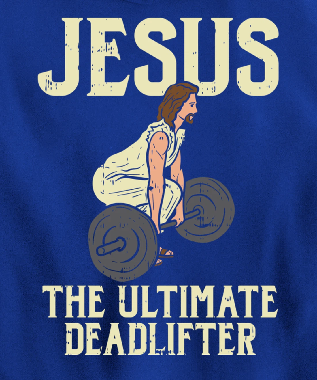 Jesus Deadlift Workout Gym Fitness Funny God Christian Gift Pullover Hoodie