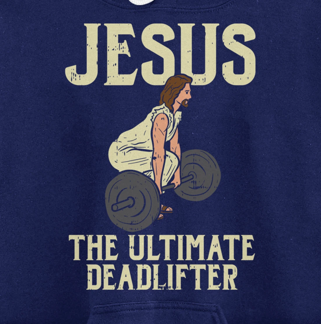 Jesus Deadlift Workout Gym Fitness Funny God Christian Gift Pullover Hoodie