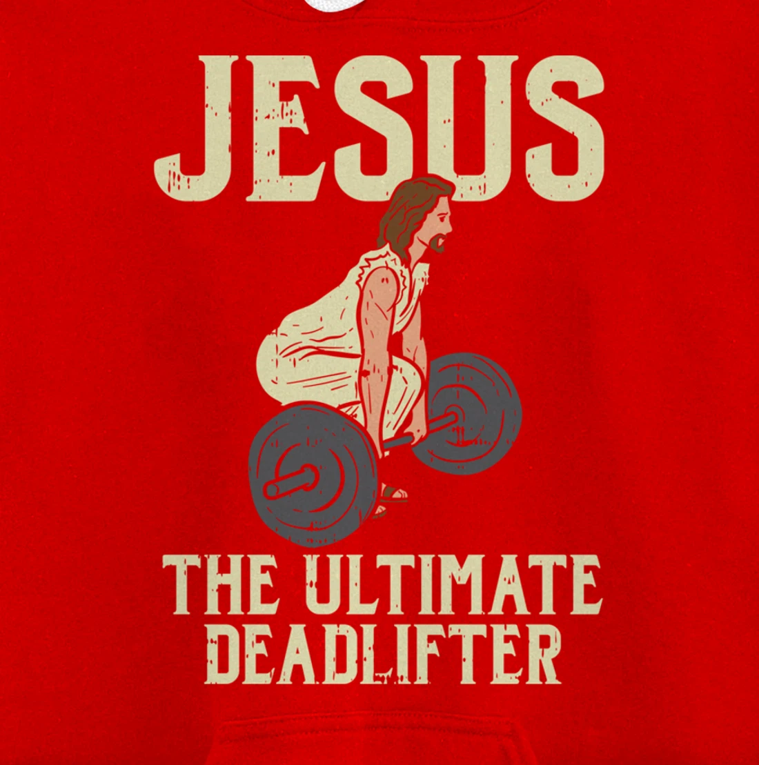 Jesus Deadlift Workout Gym Fitness Funny God Christian Gift Pullover Hoodie
