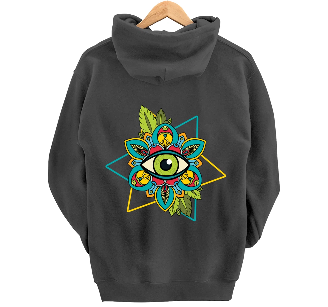 All Seeing Eye Astrology Of God Conspiracy Sign Gift Pullover Hoodie