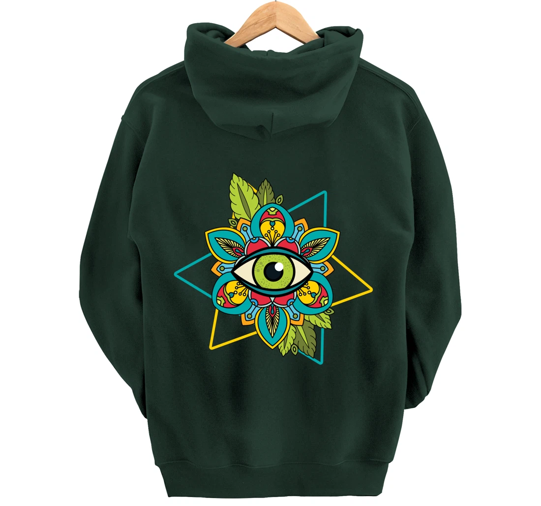All Seeing Eye Astrology Of God Conspiracy Sign Gift Pullover Hoodie