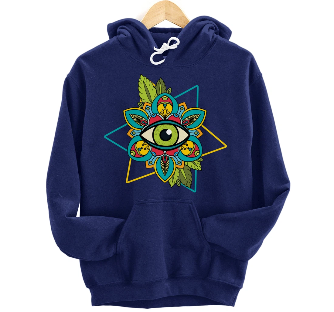 All Seeing Eye Astrology Of God Conspiracy Sign Gift Pullover Hoodie